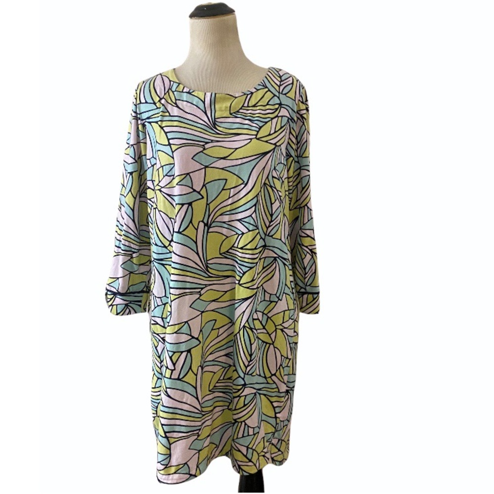 Crown & Ivy | printed knee length dress size large